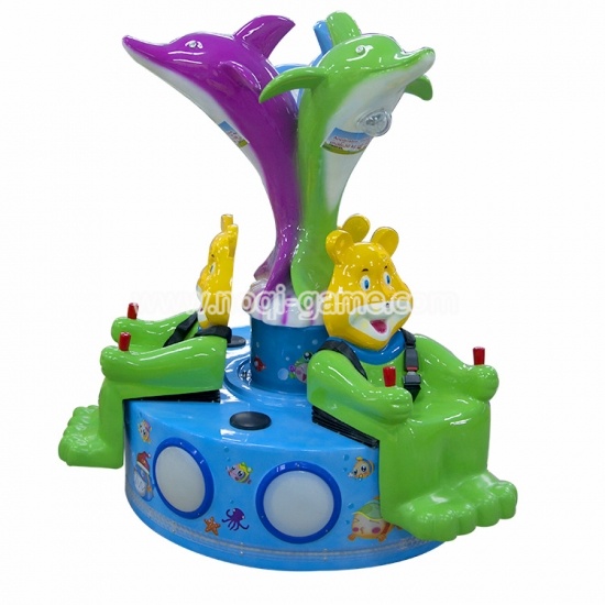 Noqi lovely design bear ride amusement game machine for kids