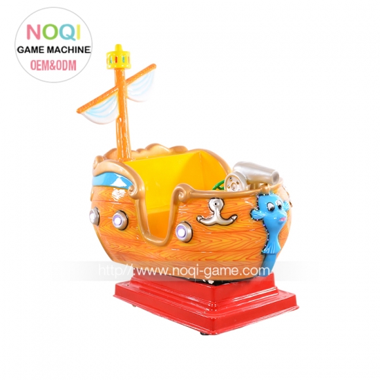 Noqi high quality fiberglass pirate boat kiddie ride sound box
